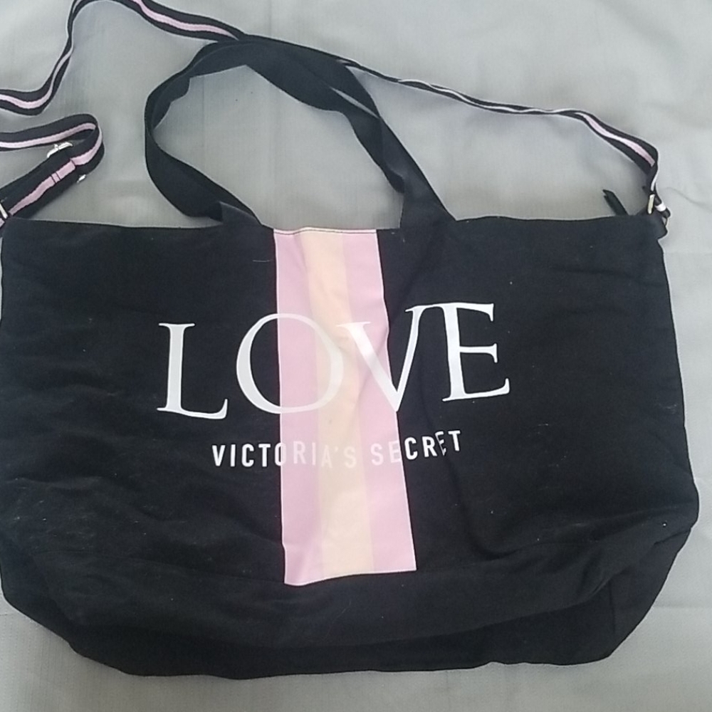 Victoria's Secret canvas weekender tote